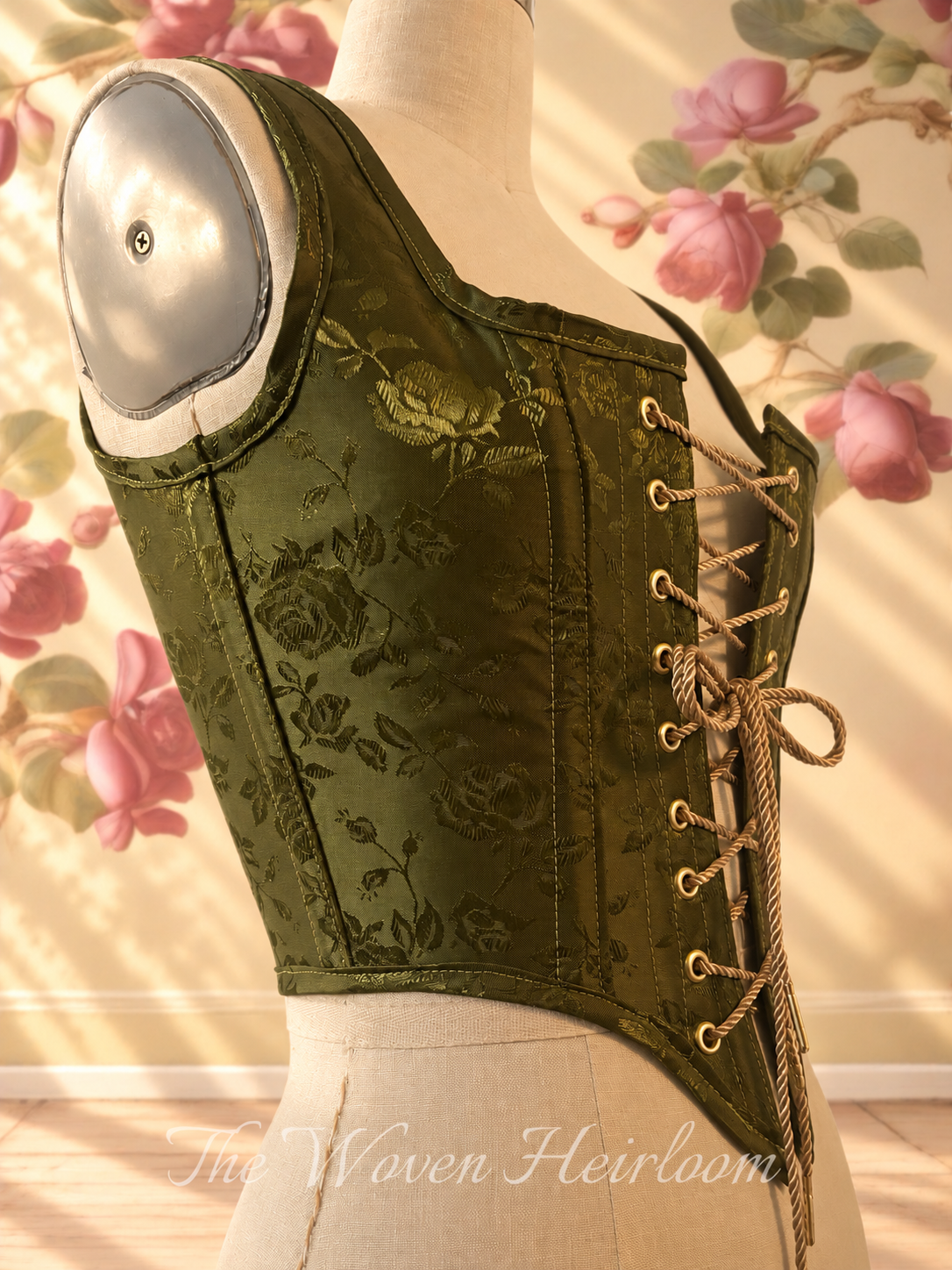 Handmade Renaissance Steel-Boned Corset Bodice | Lace-Up Waist Cincher