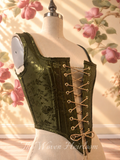 Handmade Renaissance Steel-Boned Corset Bodice | Lace-Up Waist Cincher